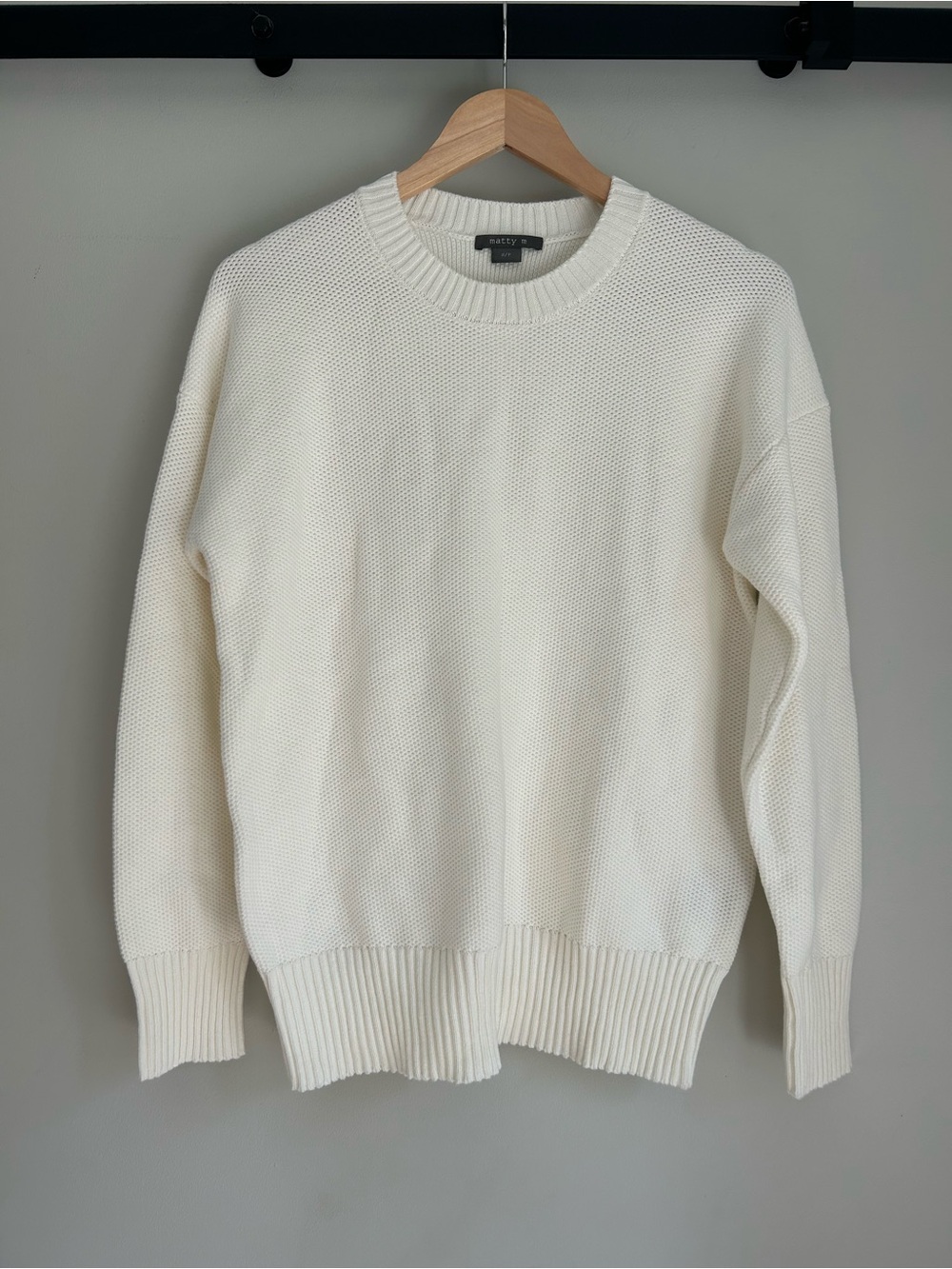 100% Cotton Crewneck Long Sleeve Sweater